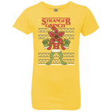 T-Shirts Vibrant Yellow / YXS Stranger Grinch Girls Premium T-Shirt