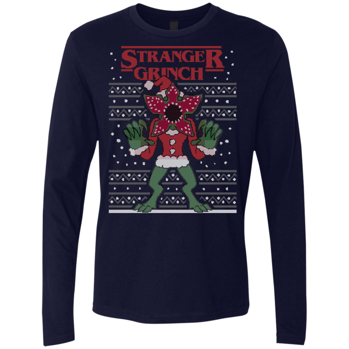 T-Shirts Midnight Navy / Small Stranger Grinch Men's Premium Long Sleeve