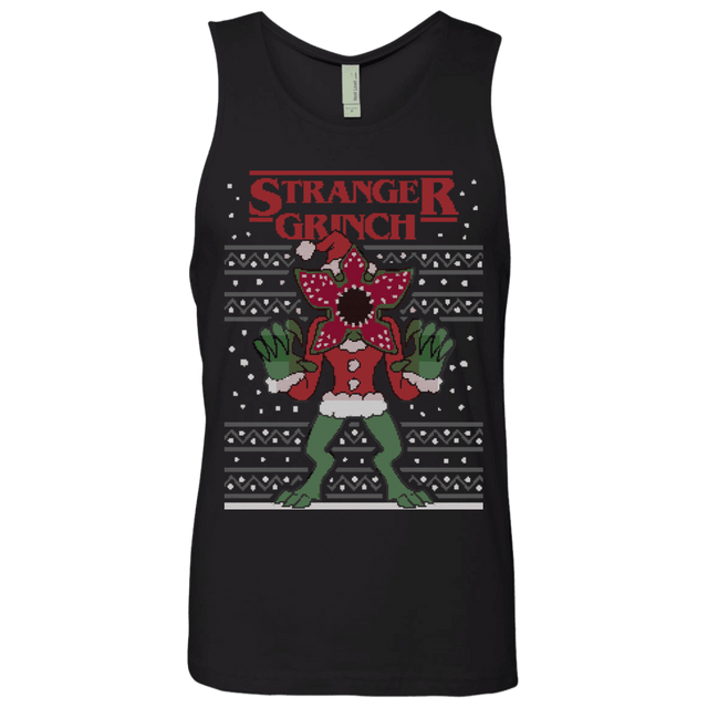 T-Shirts Black / Small Stranger Grinch Men's Premium Tank Top