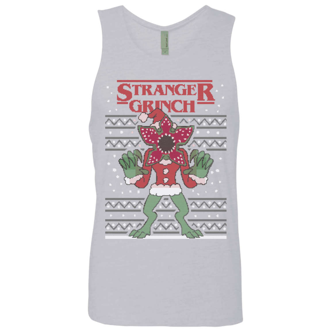 T-Shirts Heather Grey / Small Stranger Grinch Men's Premium Tank Top