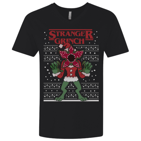 T-Shirts Black / X-Small Stranger Grinch Men's Premium V-Neck
