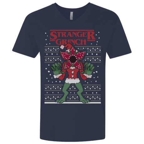 T-Shirts Midnight Navy / X-Small Stranger Grinch Men's Premium V-Neck