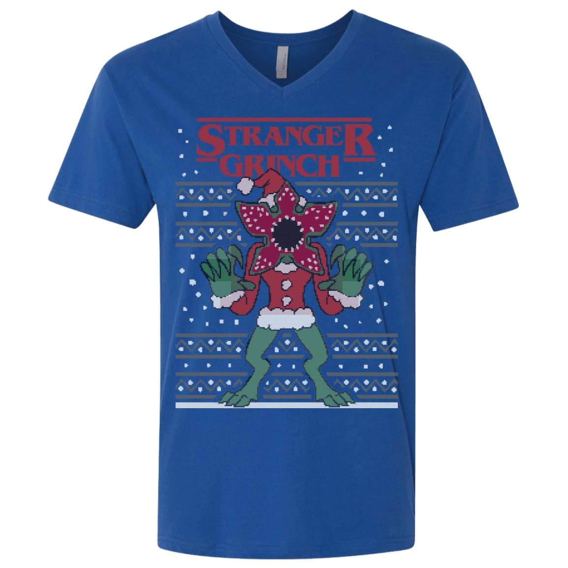 T-Shirts Royal / X-Small Stranger Grinch Men's Premium V-Neck