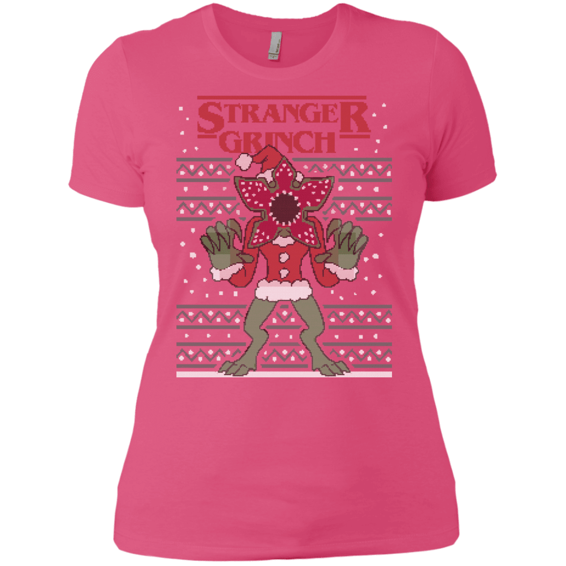 T-Shirts Hot Pink / X-Small Stranger Grinch Women's Premium T-Shirt