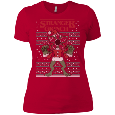T-Shirts Red / X-Small Stranger Grinch Women's Premium T-Shirt