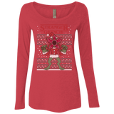 T-Shirts Vintage Red / Small Stranger Grinch Women's Triblend Long Sleeve Shirt