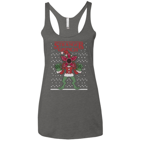 T-Shirts Premium Heather / X-Small Stranger Grinch Women's Triblend Racerback Tank