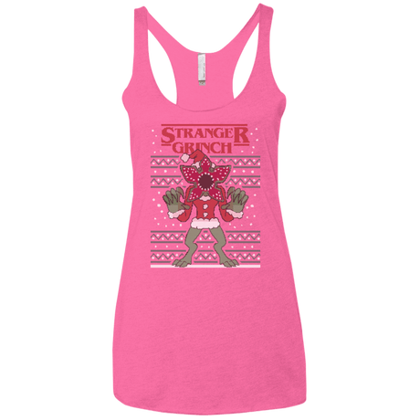 T-Shirts Vintage Pink / X-Small Stranger Grinch Women's Triblend Racerback Tank