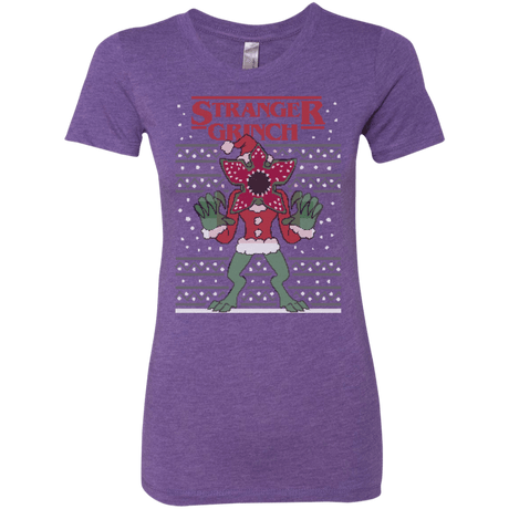 T-Shirts Purple Rush / Small Stranger Grinch Women's Triblend T-Shirt