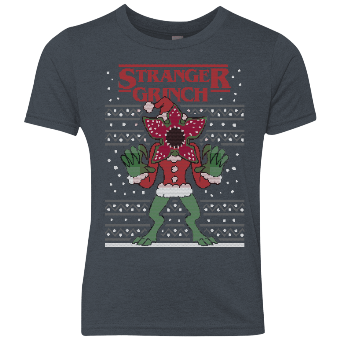 T-Shirts Vintage Navy / YXS Stranger Grinch Youth Triblend T-Shirt