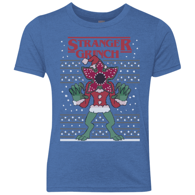 T-Shirts Vintage Royal / YXS Stranger Grinch Youth Triblend T-Shirt