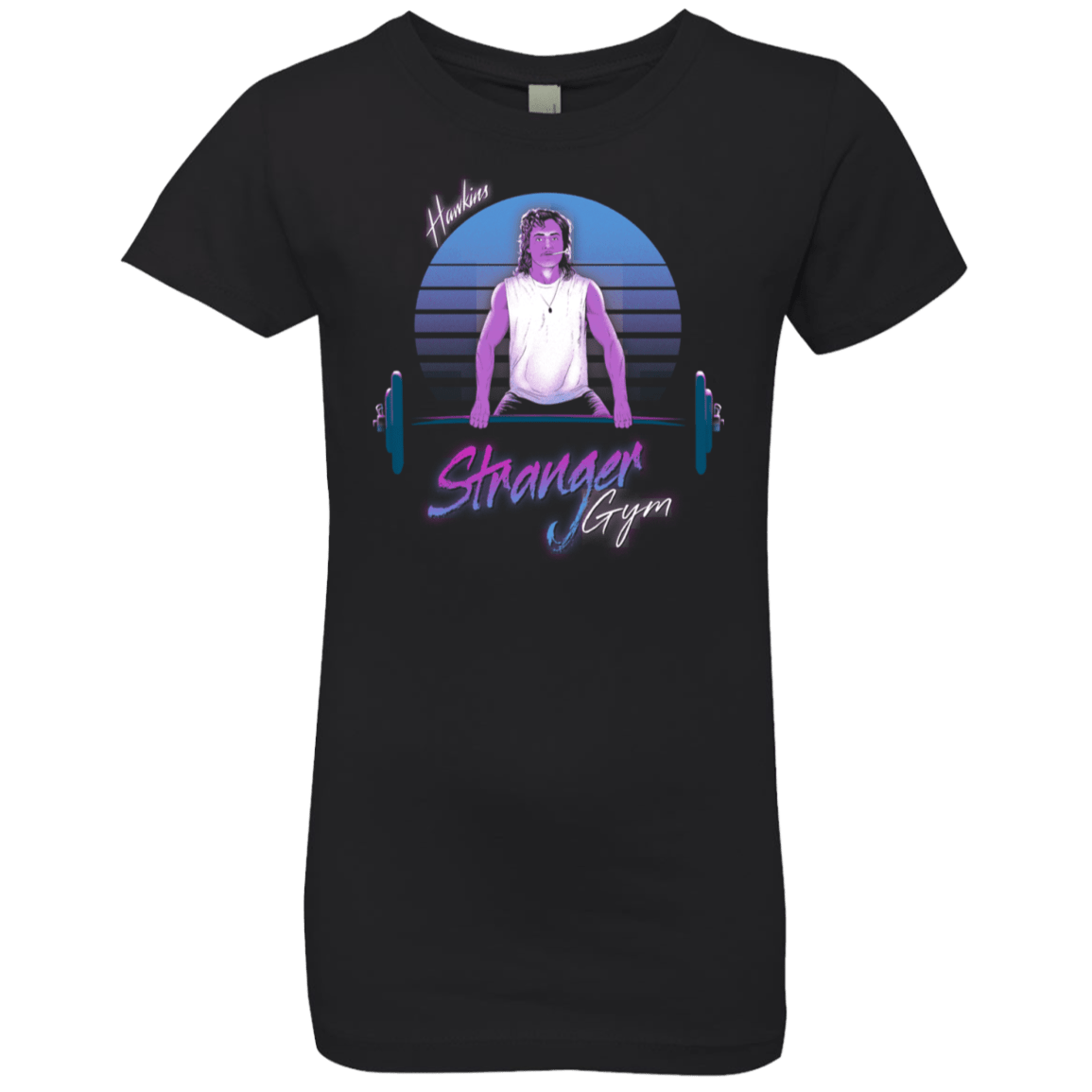 T-Shirts Black / YXS Stranger Gym Girls Premium T-Shirt