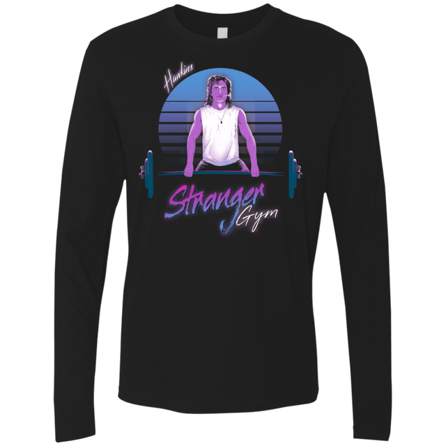 T-Shirts Black / S Stranger Gym Men's Premium Long Sleeve