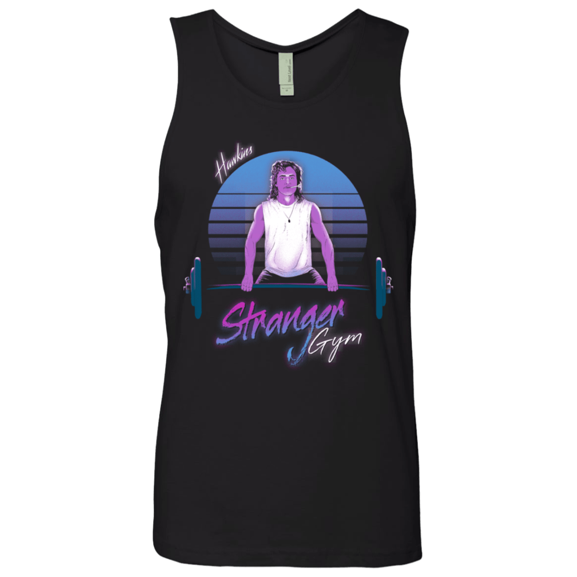 T-Shirts Black / S Stranger Gym Men's Premium Tank Top