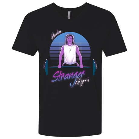 T-Shirts Black / X-Small Stranger Gym Men's Premium V-Neck