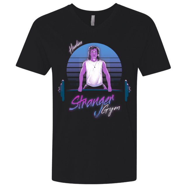 T-Shirts Black / X-Small Stranger Gym Men's Premium V-Neck
