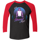 T-Shirts Vintage Black/Vintage Red / X-Small Stranger Gym Men's Triblend 3/4 Sleeve