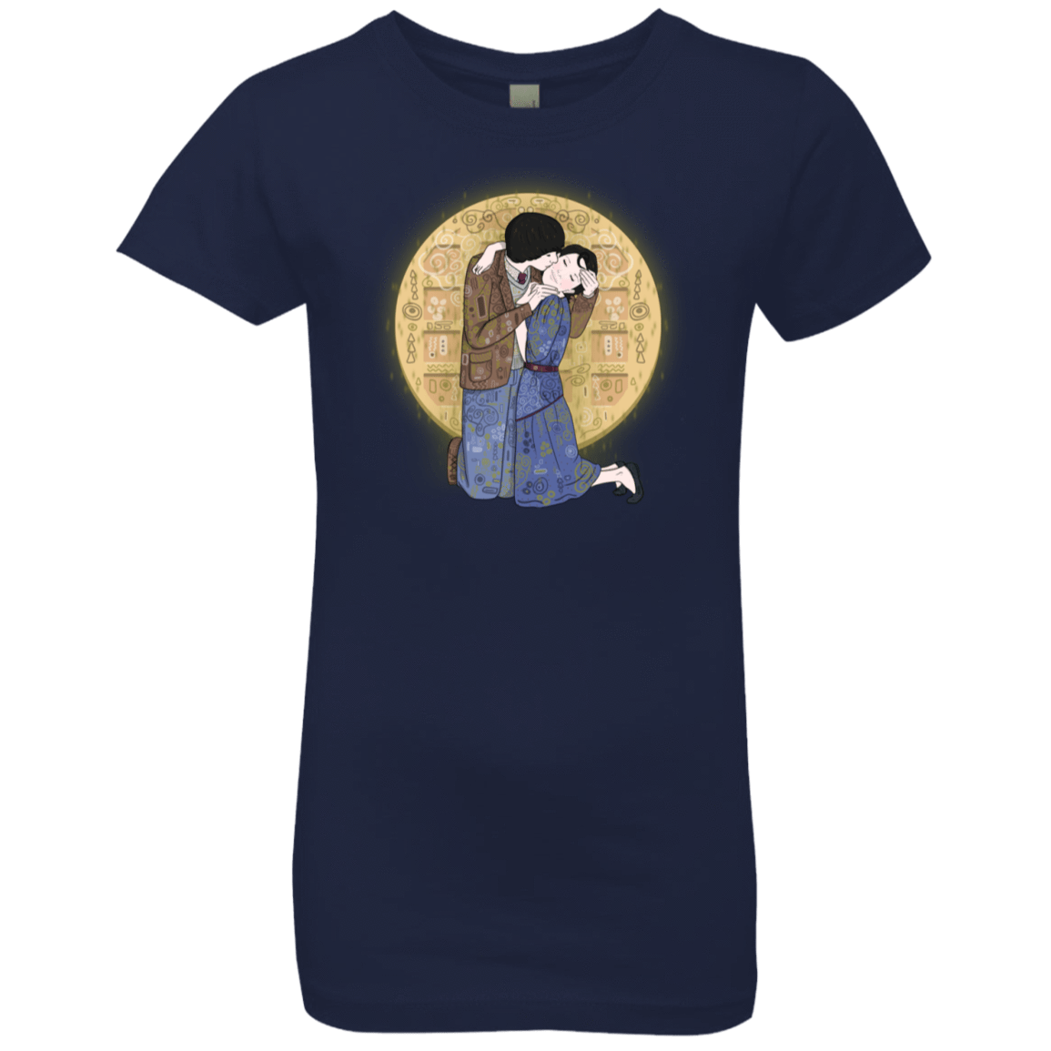 T-Shirts Midnight Navy / YXS Stranger Klimt Girls Premium T-Shirt