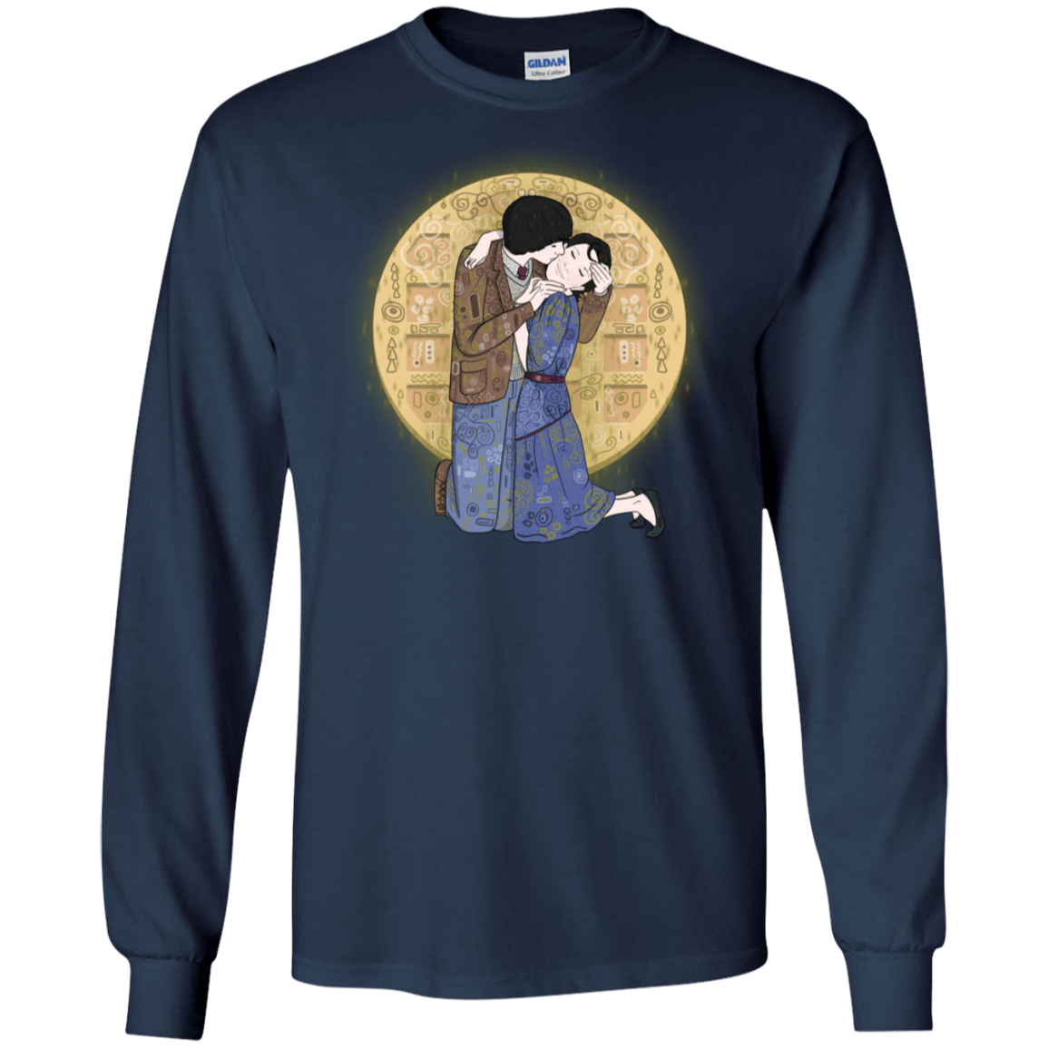 T-Shirts Navy / S Stranger Klimt Men's Long Sleeve T-Shirt