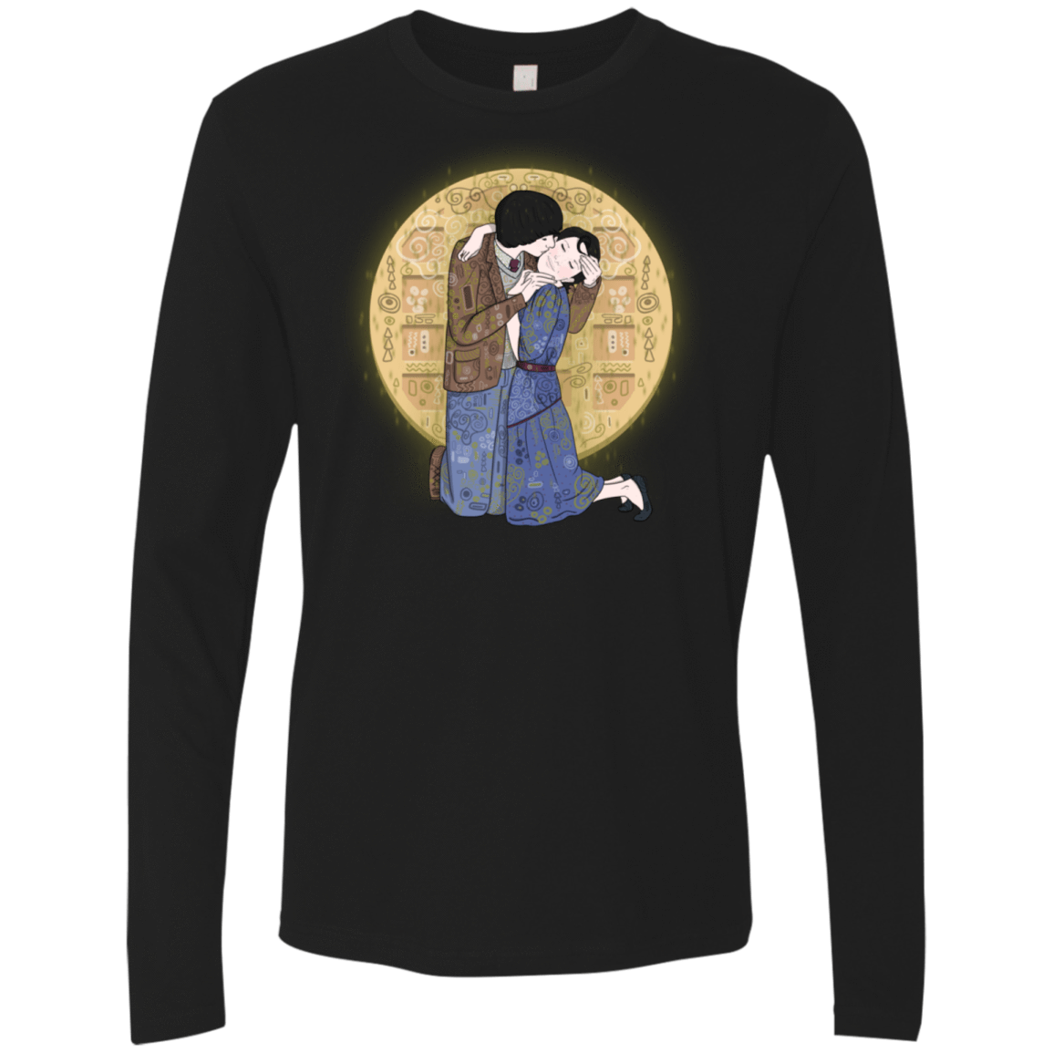 T-Shirts Black / S Stranger Klimt Men's Premium Long Sleeve
