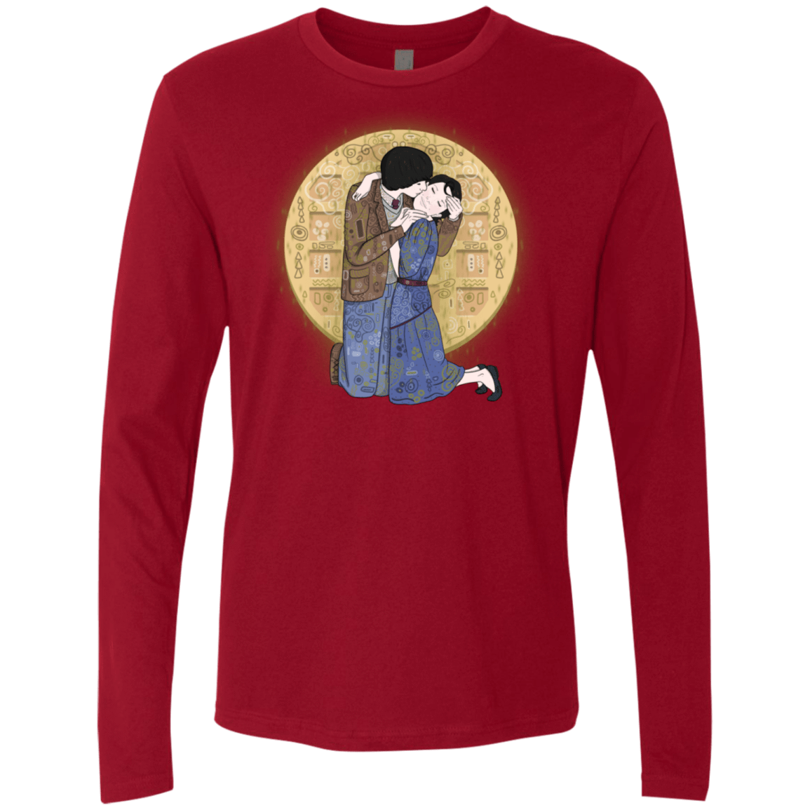 T-Shirts Cardinal / S Stranger Klimt Men's Premium Long Sleeve