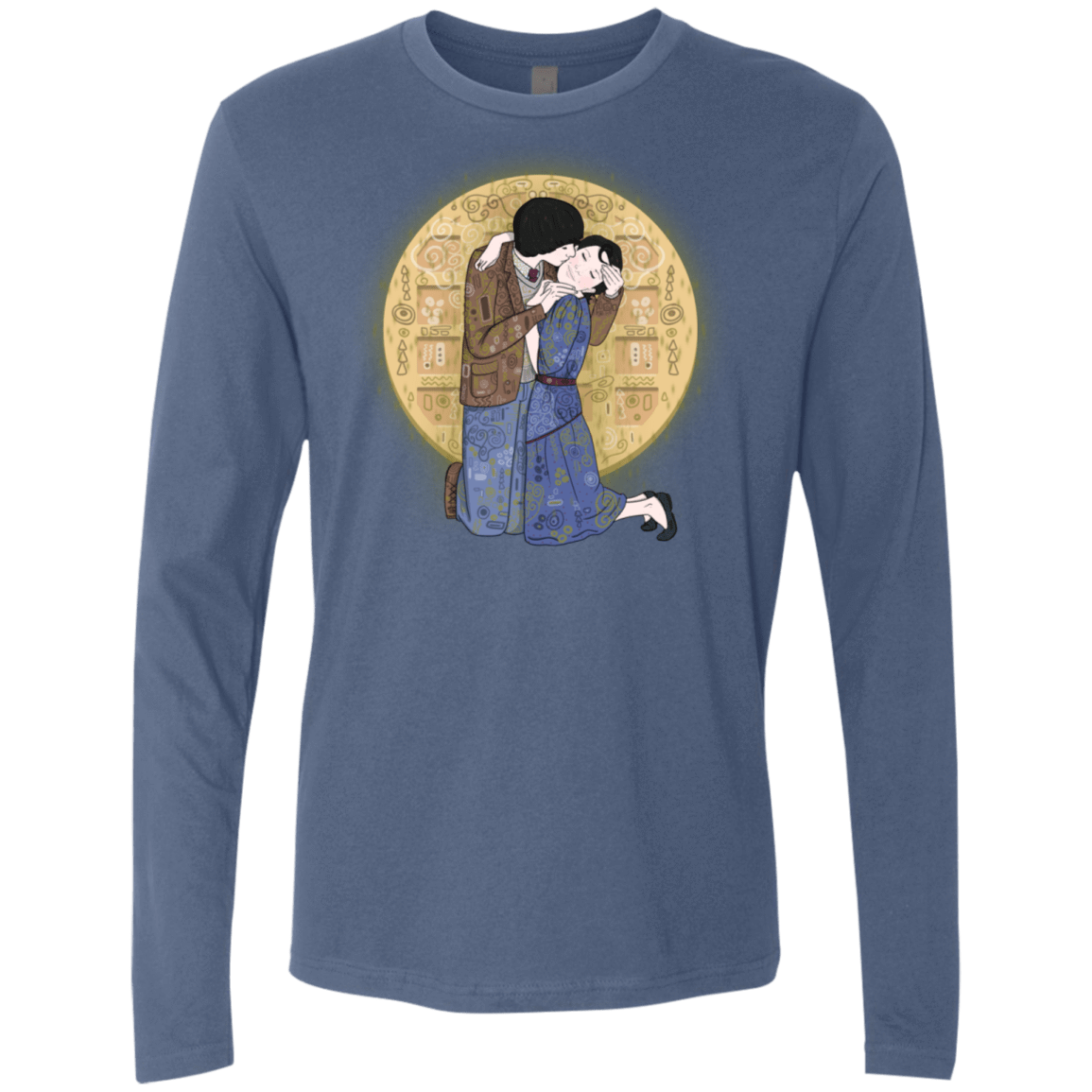 T-Shirts Indigo / S Stranger Klimt Men's Premium Long Sleeve