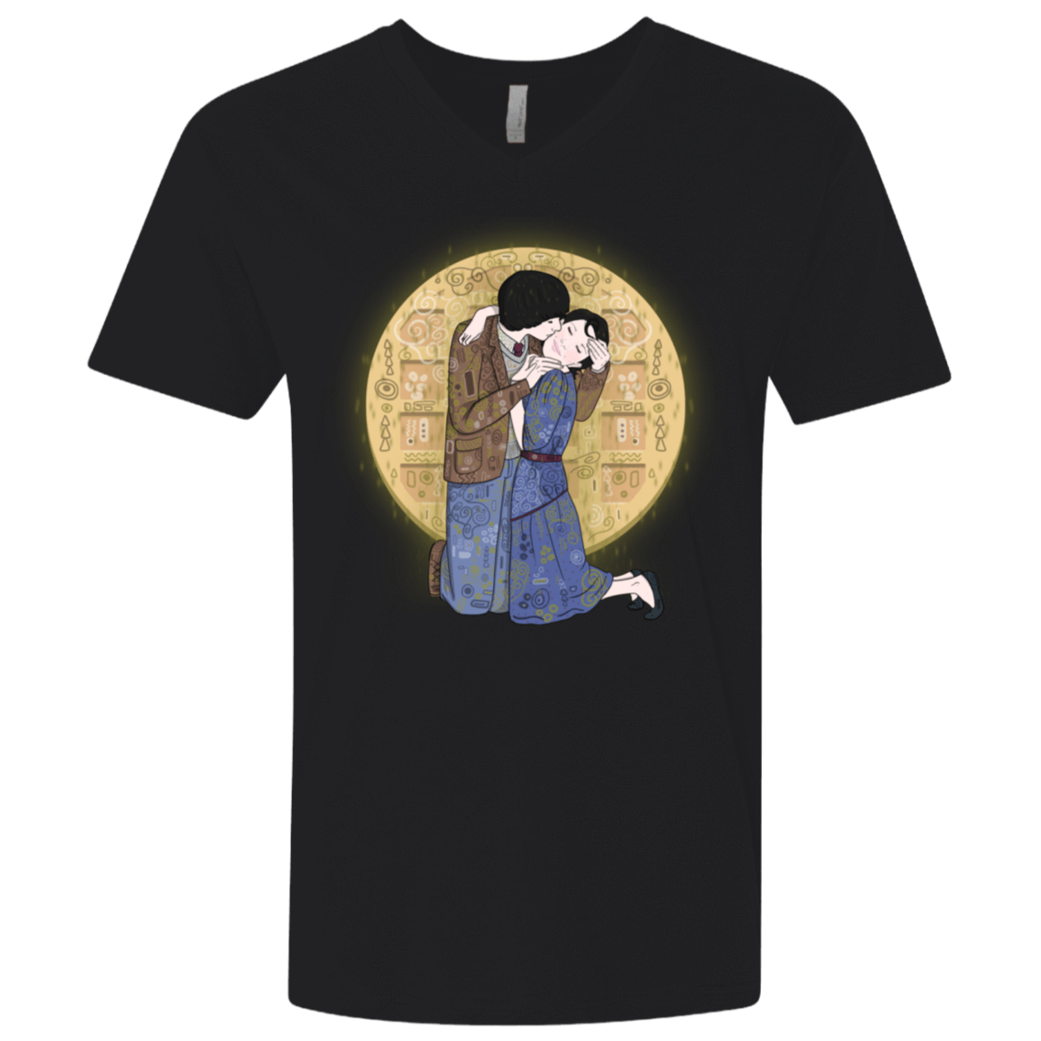 T-Shirts Black / X-Small Stranger Klimt Men's Premium V-Neck