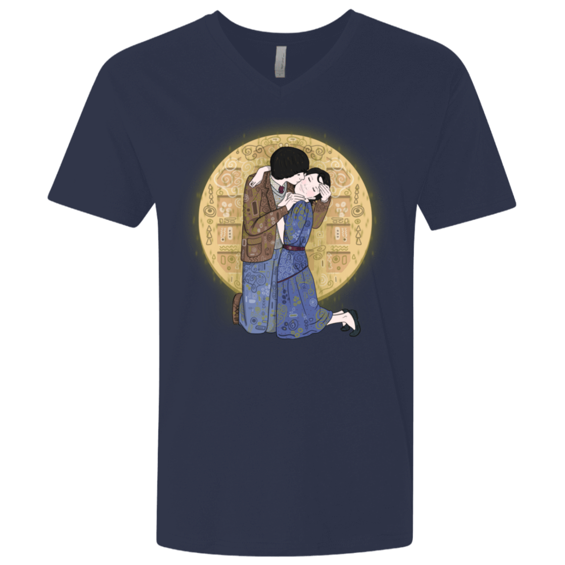 T-Shirts Midnight Navy / X-Small Stranger Klimt Men's Premium V-Neck