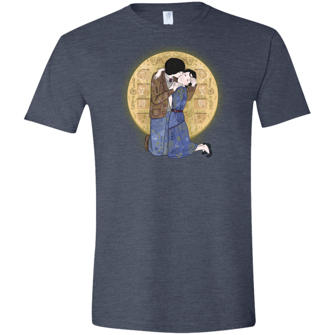 T-Shirts Heather Navy / S Stranger Klimt Men's Semi-Fitted Softstyle