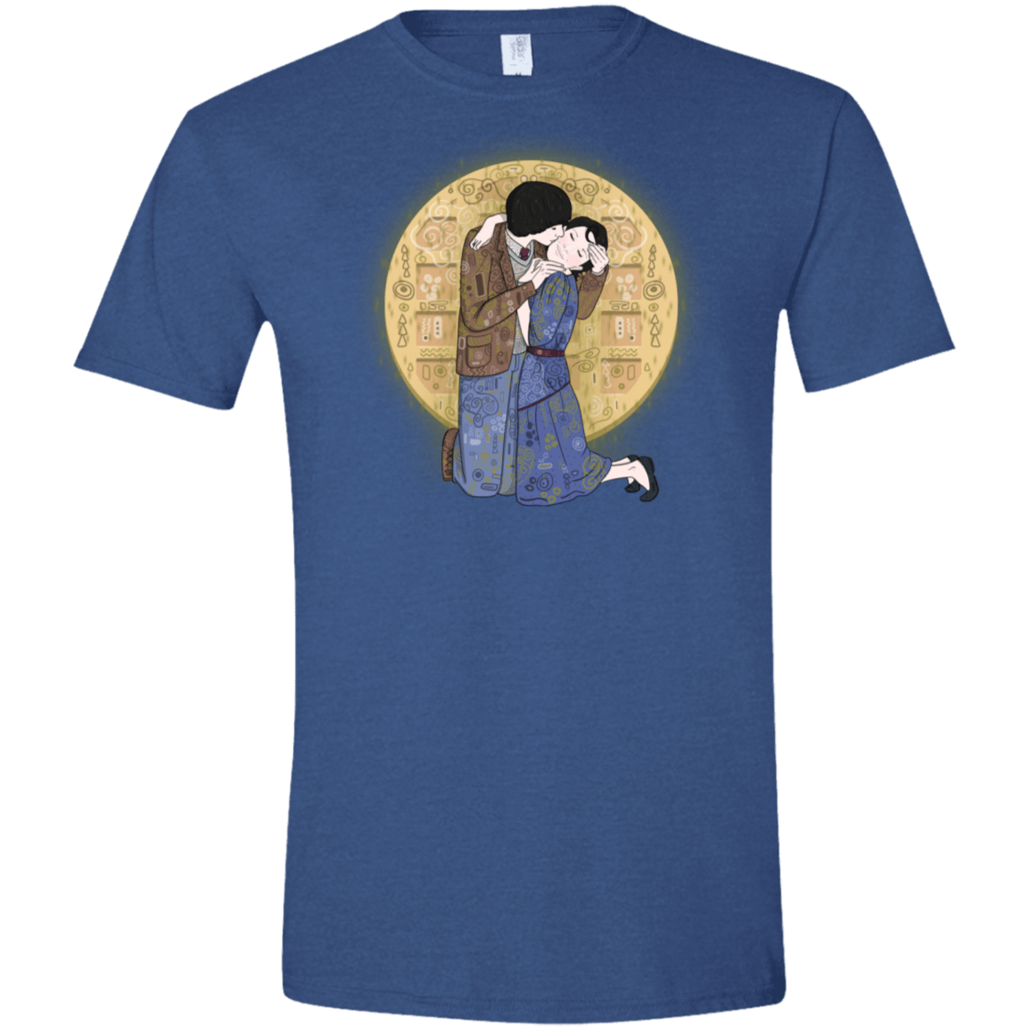T-Shirts Heather Royal / X-Small Stranger Klimt Men's Semi-Fitted Softstyle