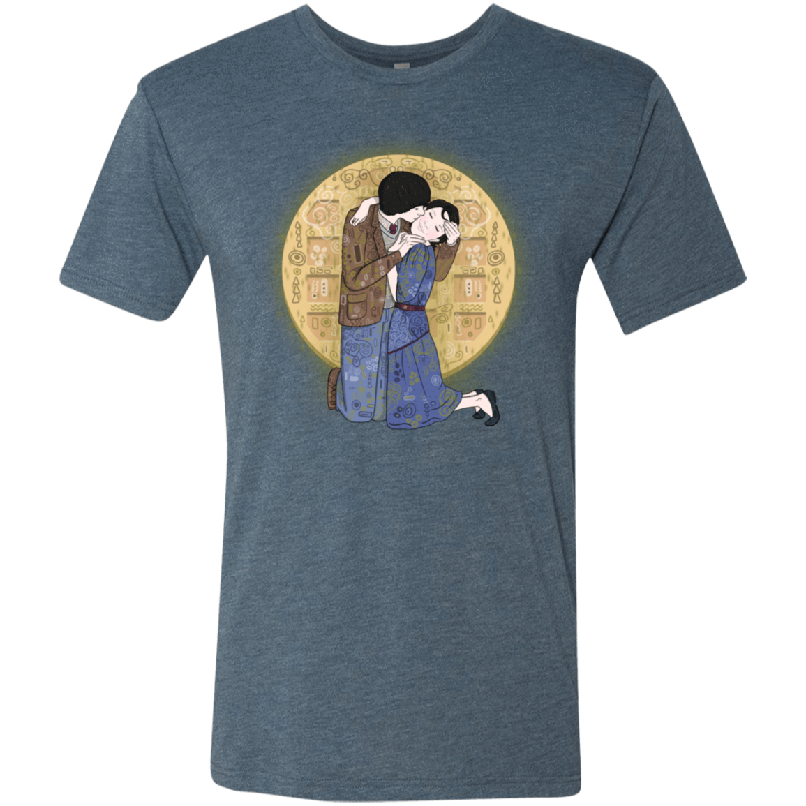 T-Shirts Indigo / S Stranger Klimt Men's Triblend T-Shirt