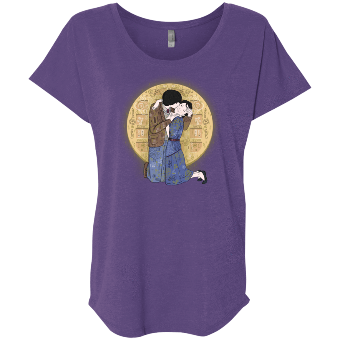 T-Shirts Purple Rush / X-Small Stranger Klimt Triblend Dolman Sleeve