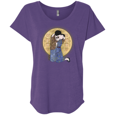 T-Shirts Purple Rush / X-Small Stranger Klimt Triblend Dolman Sleeve