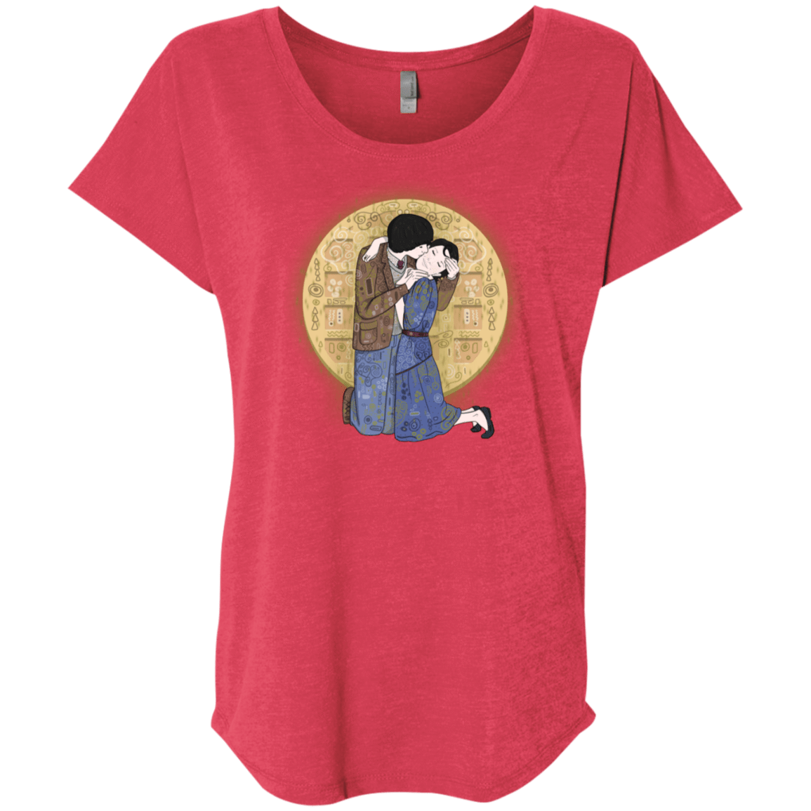 T-Shirts Vintage Red / X-Small Stranger Klimt Triblend Dolman Sleeve