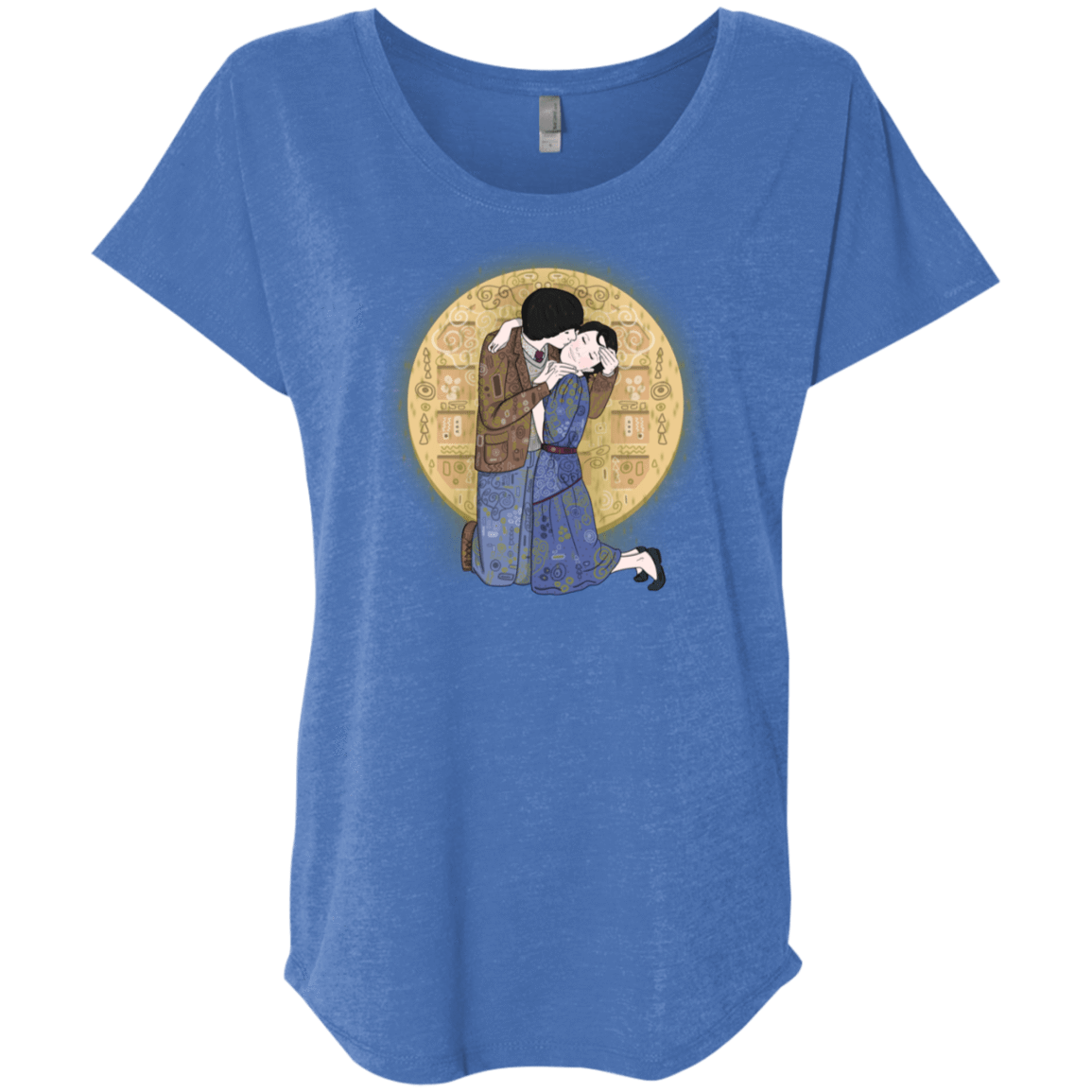 T-Shirts Vintage Royal / X-Small Stranger Klimt Triblend Dolman Sleeve