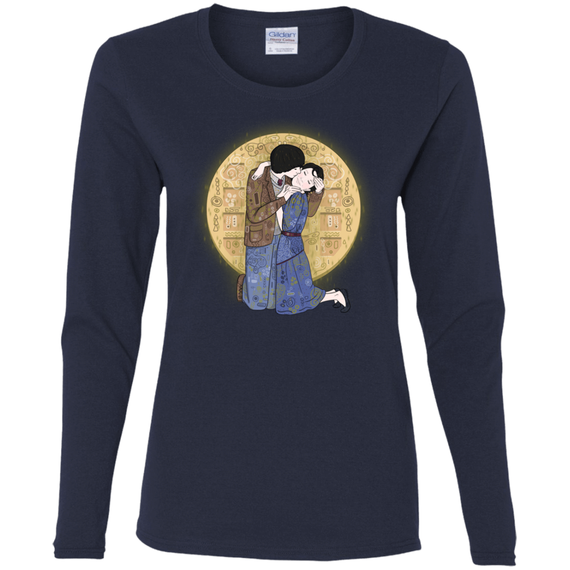 T-Shirts Navy / S Stranger Klimt Women's Long Sleeve T-Shirt