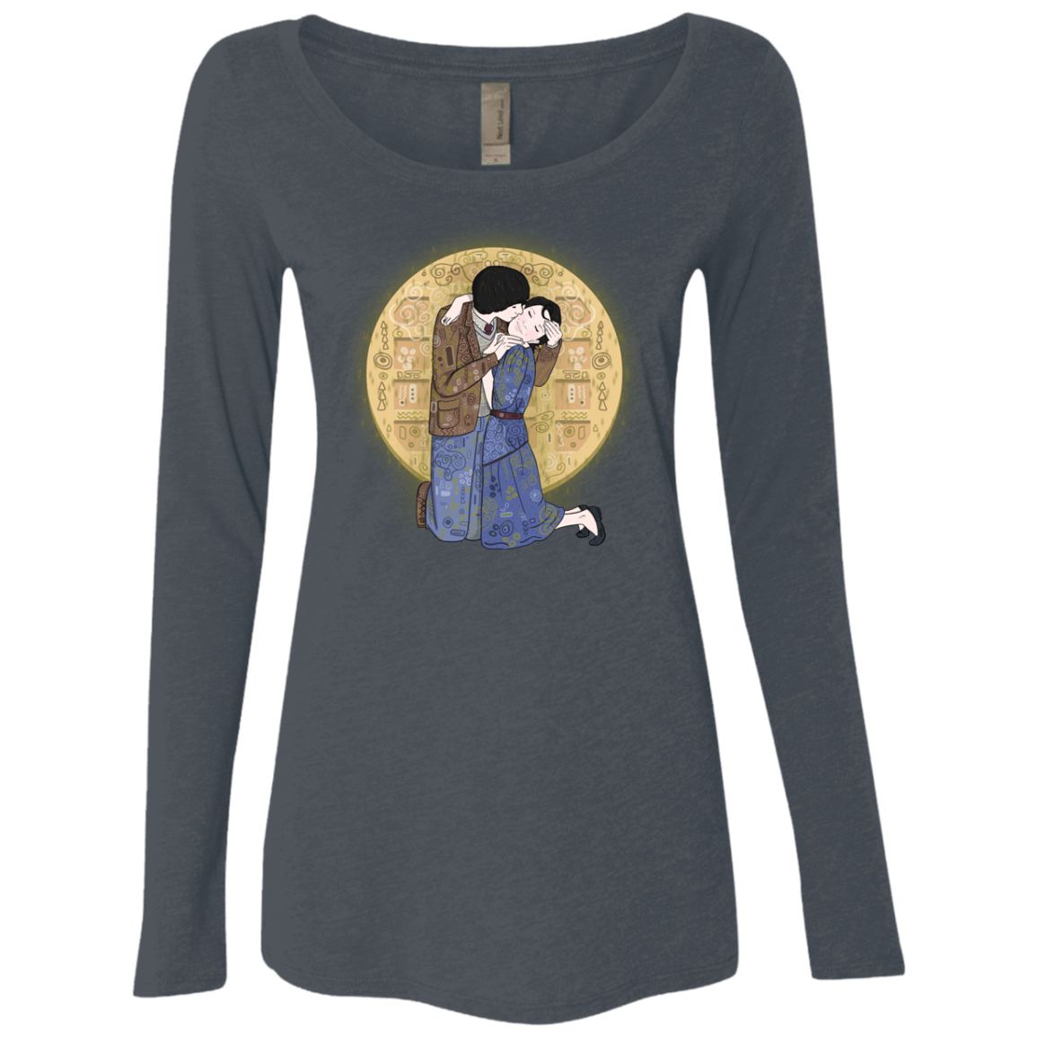 T-Shirts Vintage Navy / S Stranger Klimt Women's Triblend Long Sleeve Shirt