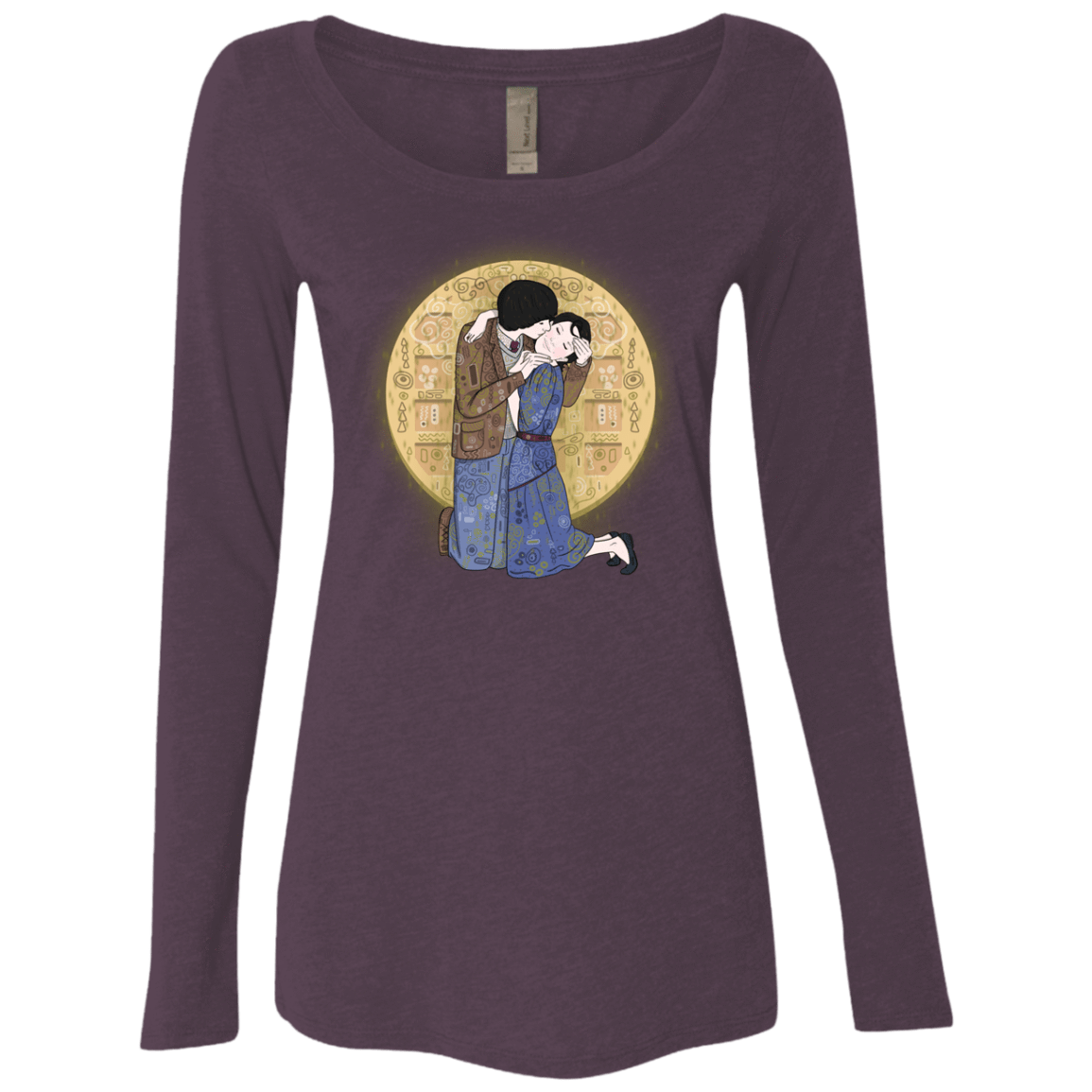 T-Shirts Vintage Purple / S Stranger Klimt Women's Triblend Long Sleeve Shirt
