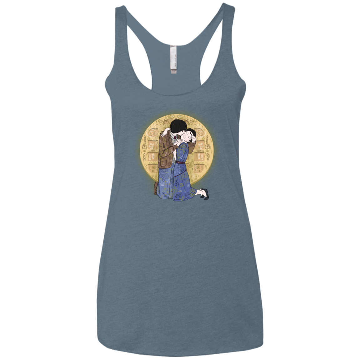 T-Shirts Indigo / X-Small Stranger Klimt Women's Triblend Racerback Tank