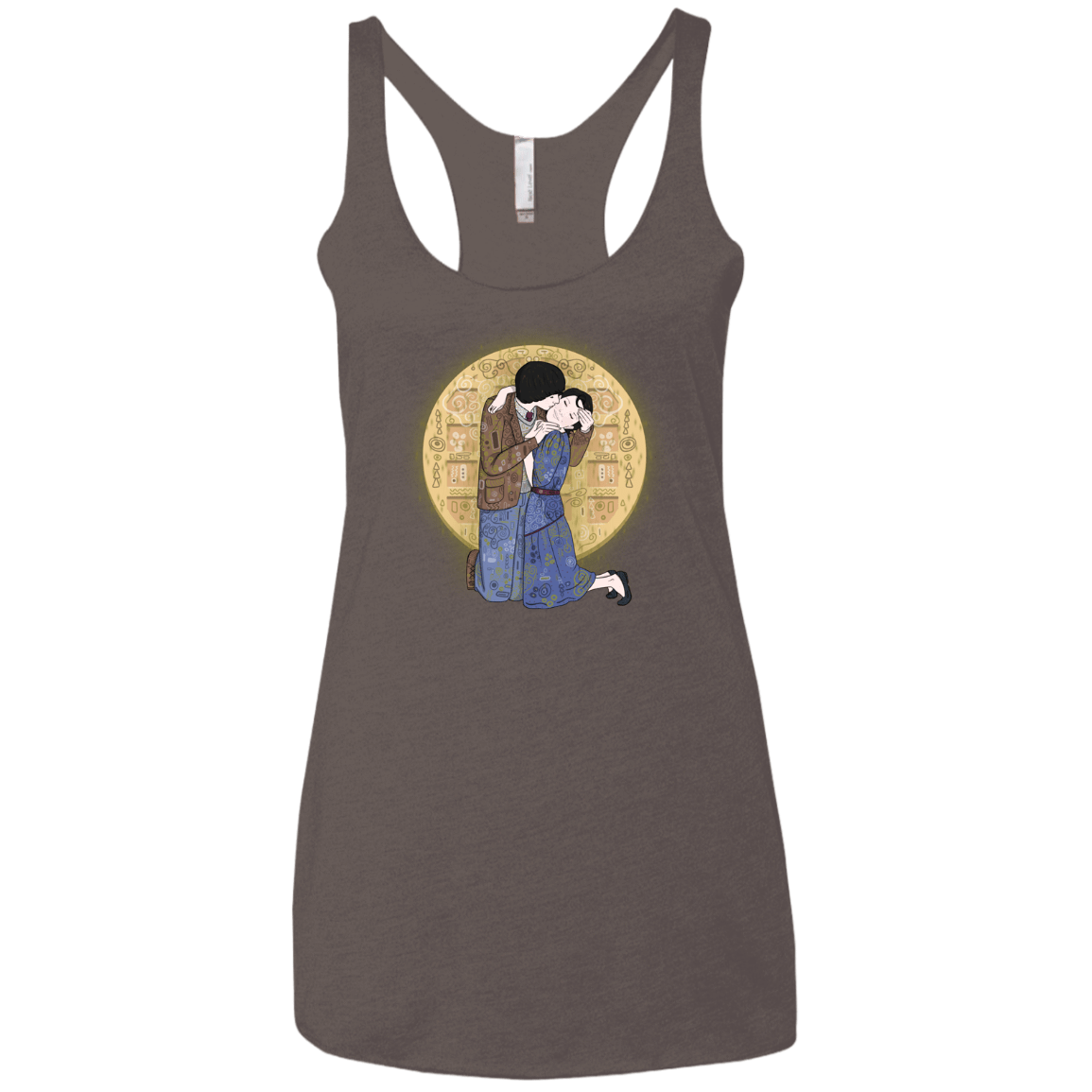 T-Shirts Macchiato / X-Small Stranger Klimt Women's Triblend Racerback Tank