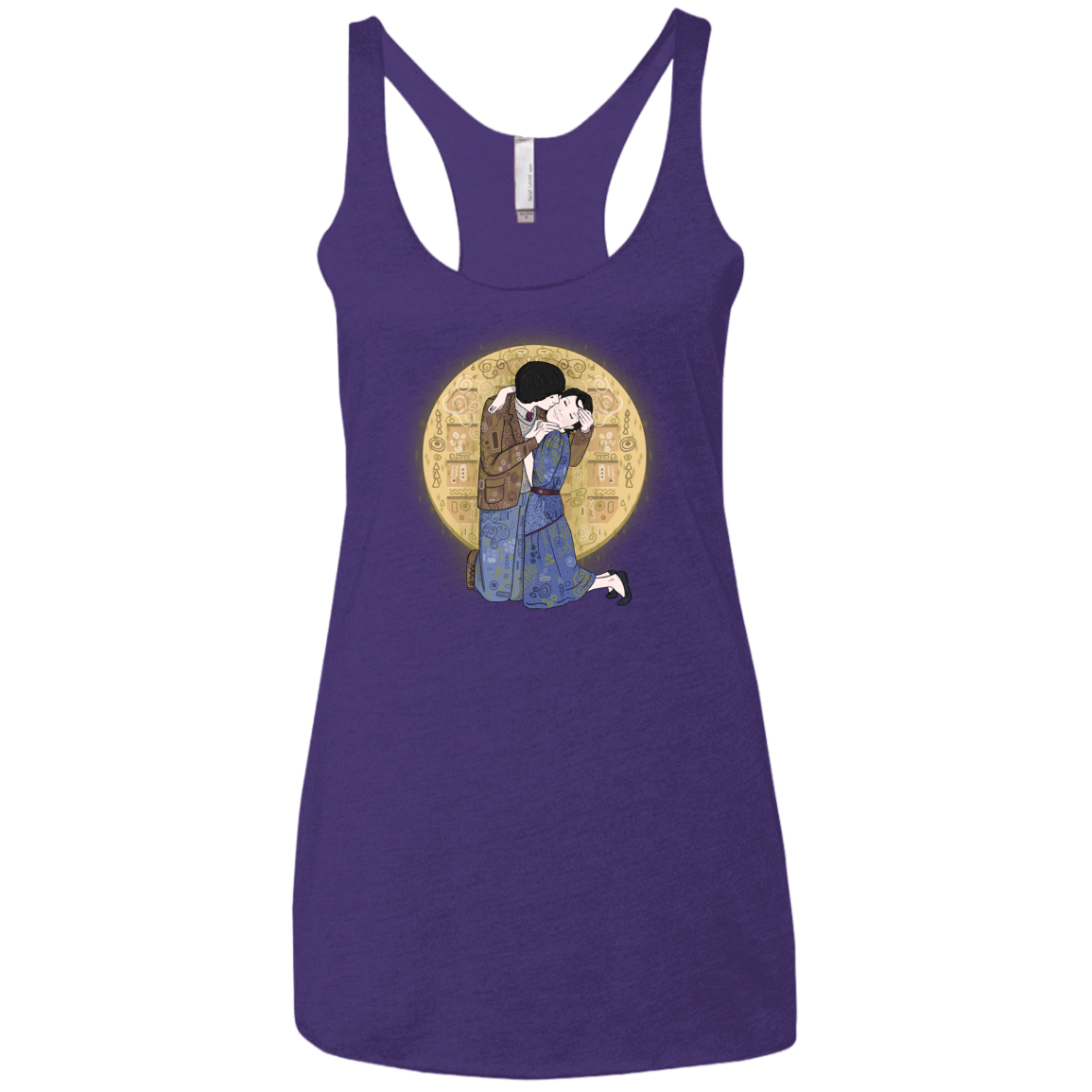 T-Shirts Purple Rush / X-Small Stranger Klimt Women's Triblend Racerback Tank