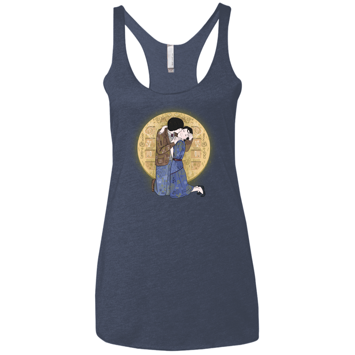 T-Shirts Vintage Navy / X-Small Stranger Klimt Women's Triblend Racerback Tank