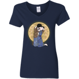 T-Shirts Navy / S Stranger Klimt Women's V-Neck T-Shirt