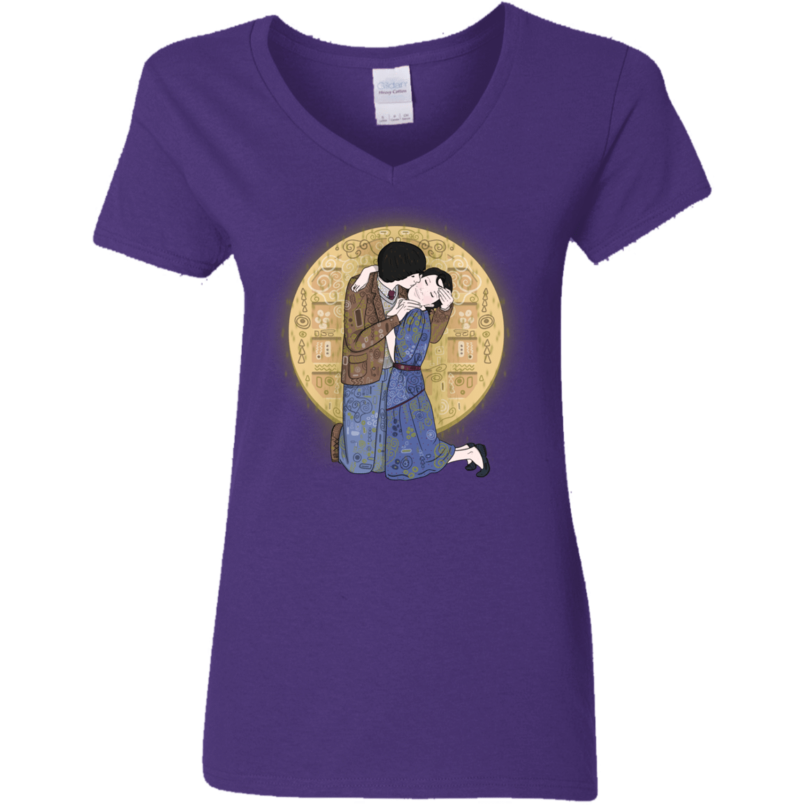 T-Shirts Purple / S Stranger Klimt Women's V-Neck T-Shirt