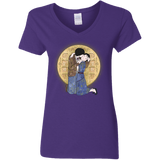 T-Shirts Purple / S Stranger Klimt Women's V-Neck T-Shirt