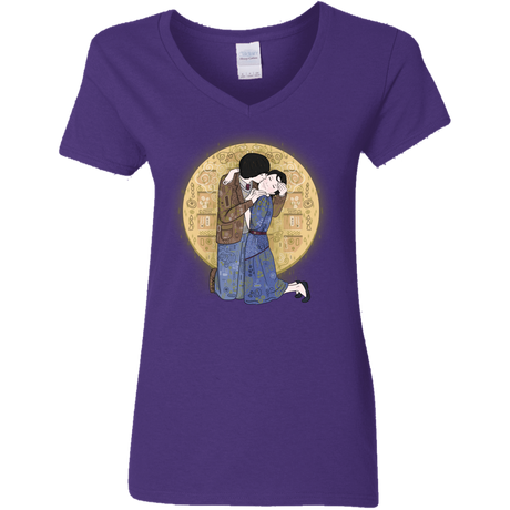 T-Shirts Purple / S Stranger Klimt Women's V-Neck T-Shirt