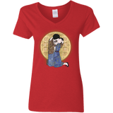 T-Shirts Red / S Stranger Klimt Women's V-Neck T-Shirt