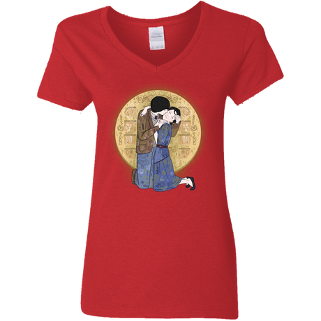 T-Shirts Red / S Stranger Klimt Women's V-Neck T-Shirt