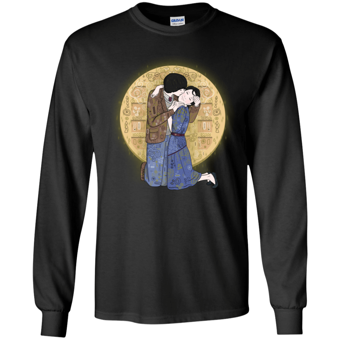 T-Shirts Black / YS Stranger Klimt Youth Long Sleeve T-Shirt