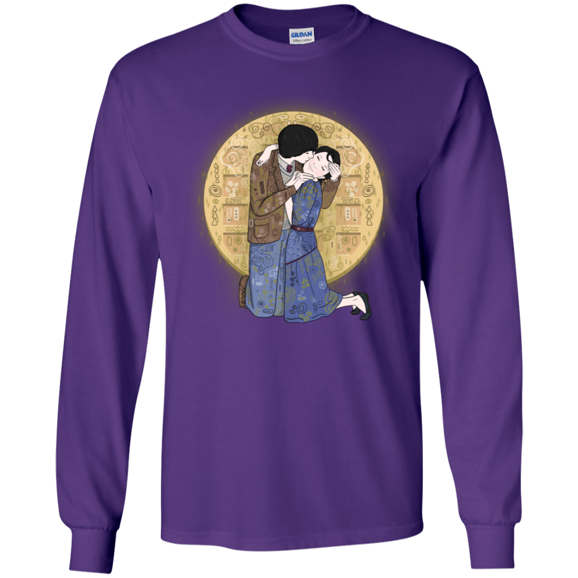 T-Shirts Purple / YS Stranger Klimt Youth Long Sleeve T-Shirt